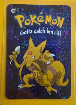 ALAKAZAM 2 Pokemon Pocket Monsters Japanese Vending Prism Sticker LP Holo Foil - Image 1