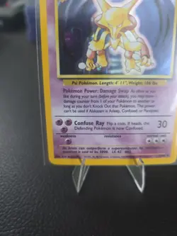 Pokemon TCG Alakazam Holo Rare Card 1/102 Base Set 1999 *Check Pictures* - Image 5