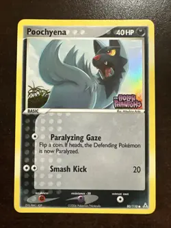 Poochyena 80/110 Reverse Holo Stamped LP Pokemon TCG EX Holon Phantoms - Image 1