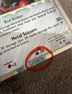 Pokemon TCG Scizor Prime 84/90 Undaunted Holo Rare LP/MP Condition - Image 3