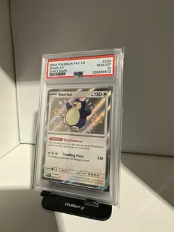 Pokemon Snorlax SV: Paldean Fates 202/091 Shiny Rare Holo PSA 10 English 2024 - Image 2