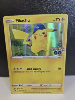 Pokemon TCG Pikachu Pokemon Go 028/078 Holo Holo Rare NM - Image 1
