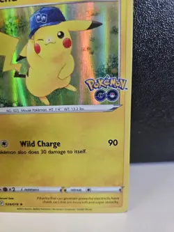 Pokemon TCG Pikachu Pokemon Go 028/078 Holo Holo Rare NM - Image 4