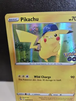 Pokemon TCG Pikachu Pokemon Go 028/078 Holo Holo Rare NM - Image 5