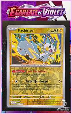 Carte Pokemon Pachirisu 068/198 Reverse EV1 : Ecarlate et Violet FR - Image 1