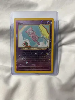 Pokemon 2001 Southern Islands Reverse Promo Holo Swirl Mew 1/18 LP Condition - Image 1