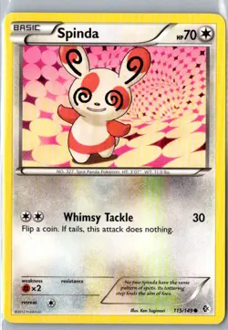 SPINDA 115/149 COMMON BOUNDARIES CROSSED POKEMON LP - Image 1