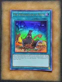 Yugioh Pre-Preparation of Rites BLRR-EN090 Secret Rare 1st Ed NM - Image 1