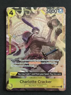 One Piece TCG - Charlotte Cracker AA #OP03-108 Pillars of Strength NM - Image 1