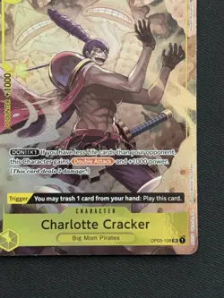 One Piece TCG - Charlotte Cracker AA #OP03-108 Pillars of Strength NM - Image 5