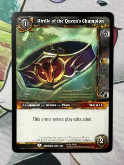 World of Warcraft TCG - Girdle of the Queen's Champion 208 - Image 1