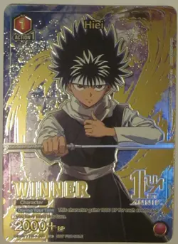 Union Arena TCG Yu Yu Hakusho Hiei UEPR/YYH-1-081 Winner Promo Foil NM - Image 1
