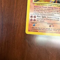 Pokemon TCG Charizard 1999 Holo Rare Card 4/102 Base Set Unlimited HP Heavy Play - Image 5