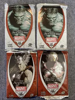 VS. SYSTEM The Avengers Trading Card Game, CCG 4 NEW Booster Packs - Image 1
