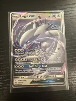 Pokemon Lugia GX Holo Ultra Rare TCG Card Sun & Moon Lost Thunder 159/214 - Image 3