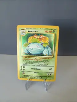 Pokemon TCG Venusaur Base Set Holo Unlimited Rare Card 15/102 1999 - Image 1