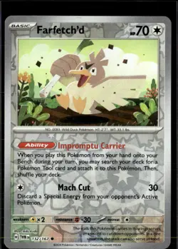 Pokemon Farfetch'd 132/167 Twilight Masquerade Reverse Holo Common 4 Card Lot - Image 1