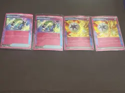 Pokemon TCG Ancient Roar Card Lot 4 Cards Miracle Headset Enriching Energy - Image 1