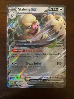 Pokemon TCG Slaking ex 147/191 Surging Sparks Double Rare Near Mint NM - Image 1