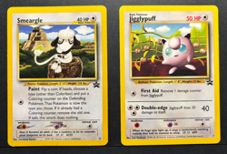 Pokemon Jigglypuff #7 Black Star Promo & Smeargle WOTC Black Star Promo #32 - Image 1