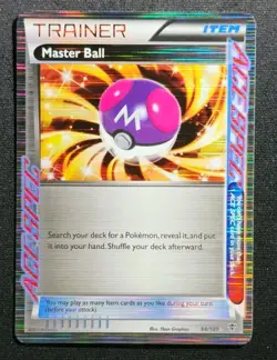 Pokemon TCG – Plasma Blast 94/101 Master Ball Holo Rare – Lightly Played - Image 1