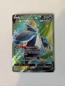 Pokemon Empoleon V Ultra Rare Holo Swsh05 Battle Styles 145/163 Basic 210 HP - Image 1
