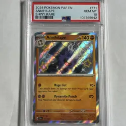 Psa 10 Pokemon PAF EN-Paldean Fates Shiny Rare #171 Annihilate - Image 1