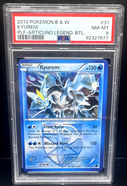 Pokemon PSA 8 - Kyurem HOLO RARE - BW Plasma Freeze 31/116 - POP 7 - Relabel - Image 1