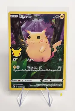 Pokemon Celebrations 25th Anniversary Pikachu 005/025 Stamped Holo Rare NM - Image 1