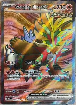 Gouging Fire ex Full Art Ultra Rare - 188/162 - Temporal Forces Pokemon 2024 - Image 1