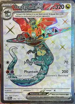 Dragapult ex Full Art Ultra Rare - 200/167 - Twilight Masquerade Pokemon 2024 - Image 1