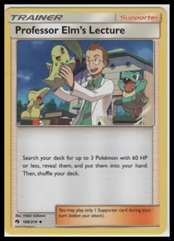 Pokemon SM - Lost Thunder #188/214 Professor Elm's Lecture - Image 1