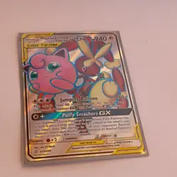 Pokemon Mega Lopunny & Jigglypuff GX Full Art TAG TEAM Holo 225/236 Sm-Cosmic E… - Image 1