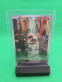 Pokemon TCG Litleo 139/132 Me01 Mega Evolution Full Art Holo Illustration Rare - Image 1