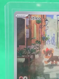 Pokemon TCG Litleo 139/132 Me01 Mega Evolution Full Art Holo Illustration Rare - Image 2