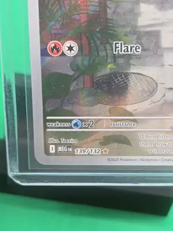 Pokemon TCG Litleo 139/132 Me01 Mega Evolution Full Art Holo Illustration Rare - Image 5