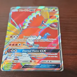 Pokemon Ho-Oh GX 190 HP Full Art Ultra Rare Holo 131/147 SM Burning Shadows TCG - Image 1
