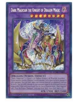 Dark Magician the Knight of Dragon Magic BLMR-EN001 Secret Rare YuGiOh - Image 1