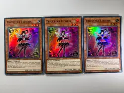 3 x Trickstar Lycoris COTD-EN007 Super Rare 1st Edition YuGiOh Playset NM - Image 1