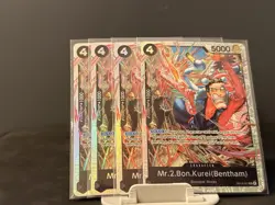 One Piece TCG OP14 091 Mr.2 Bon Kurei English SR Playset Near Mint - Image 1