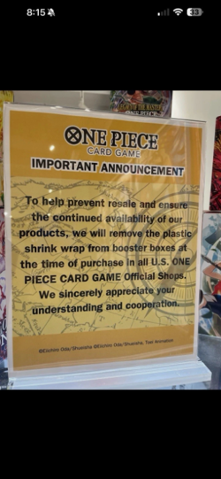 One Piece TCG Carrying On His Will Booster Box OP13 English Bandai Unsealed*** - Image 3
