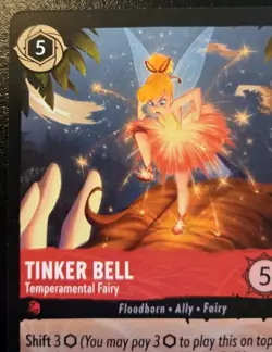 Tinker Bell - Temperamental Fairy 115/204 Uncommon Whispers In The Well Lorcana - Image 2