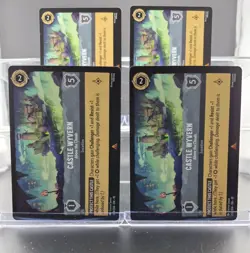 Disney Lorcana Castle Wyvern - Above the Clouds 204/204 Whispers Well R 4 Cards - Image 1