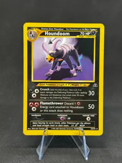 Houndoom - 23/75 - Pokemon Neo Discovery Unlimited Rare Card WOTC NM - Image 1