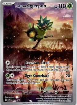 Teal Mask Ogerpon Promo SV: Scarlet & Violet Promo Cards 123 NM - Image 1