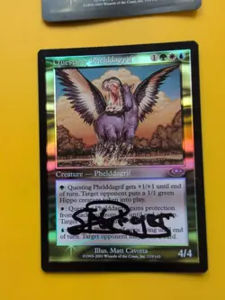 Questing Phelddagrif x2 rare 1 is signed, 1 Foreign MTG 2 Card. Planeshift. FOIL - Image 2