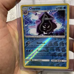 Pokemon Cloyster 34/149 Reverse Holo - 2017 Sun & Moon - Pokemon TCG LP/NM Card - Image 1