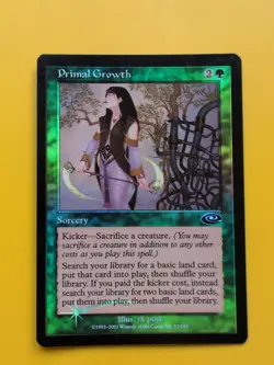 Primal Growth. Sorcery MTG Card. Planeshift.OLD VINTAGE FOIL - Image 1