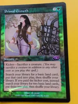 Primal Growth. Sorcery MTG Card. Planeshift.OLD VINTAGE FOIL - Image 2
