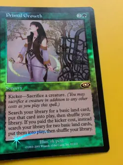 Primal Growth. Sorcery MTG Card. Planeshift.OLD VINTAGE FOIL - Image 4